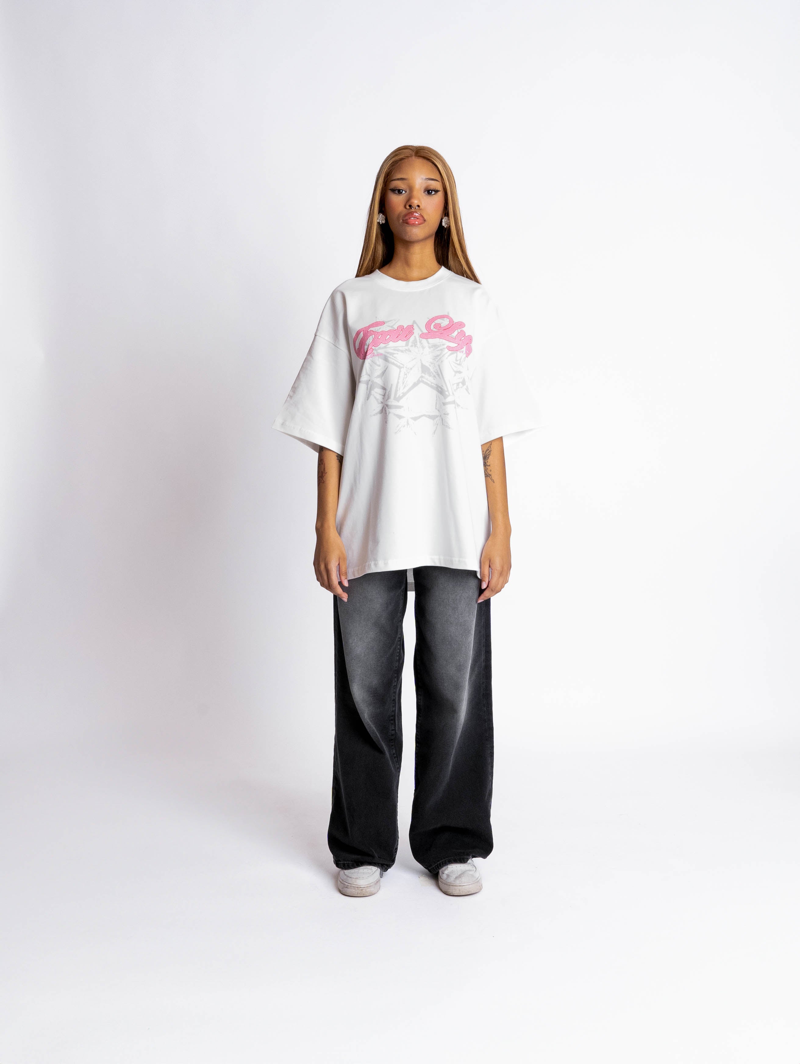 Exit Life V2 Stars Shirt White