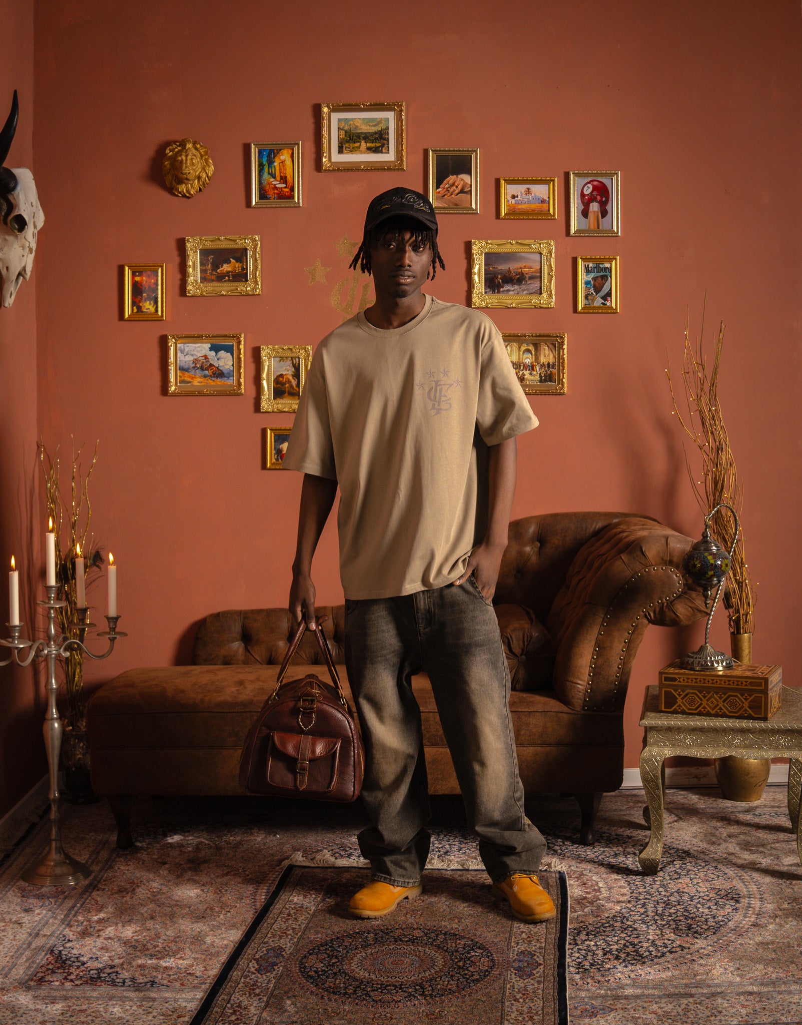 Exit "Permanents" T-Shirt Brown