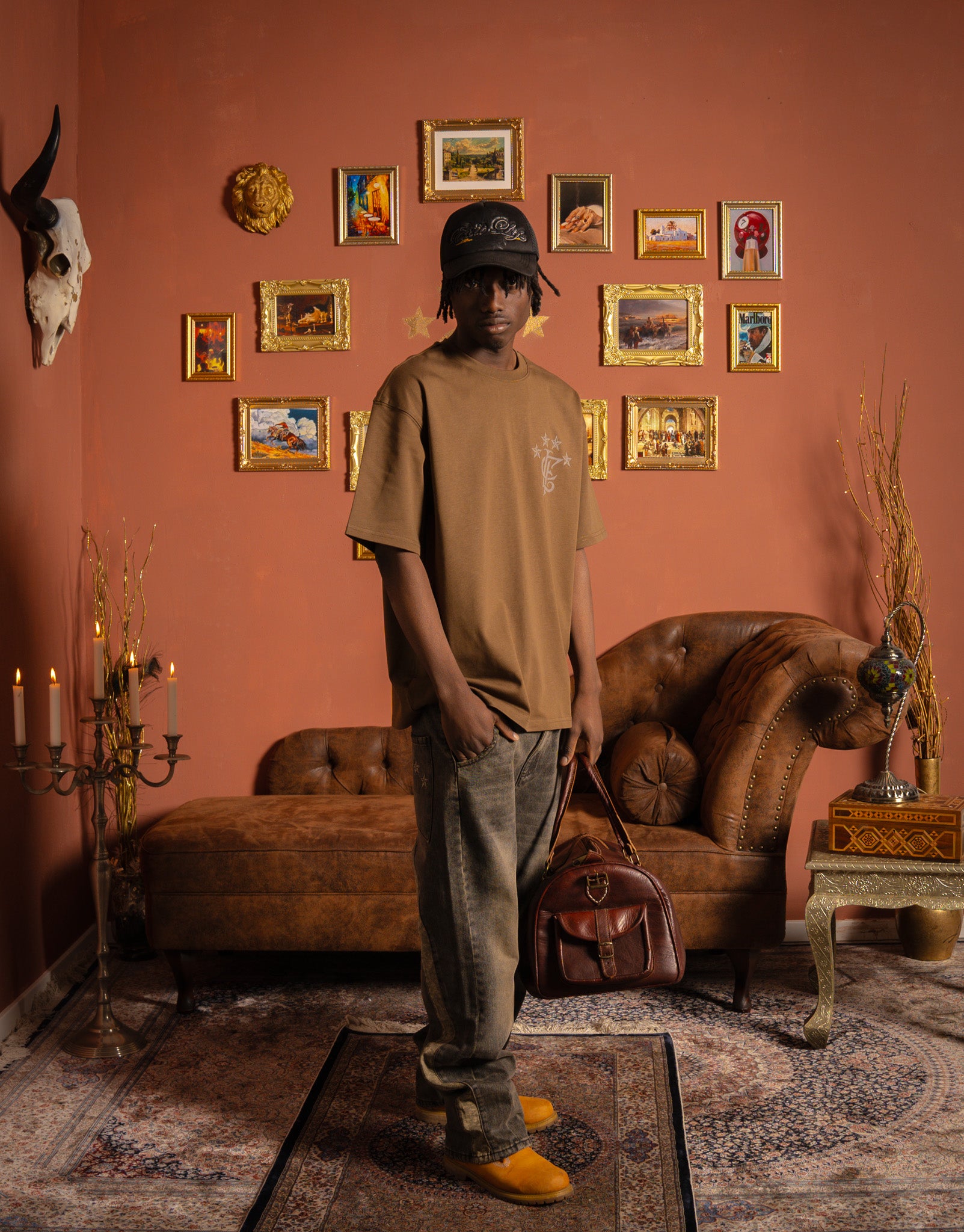 Exit "Permanents" T-Shirt Dark Brown