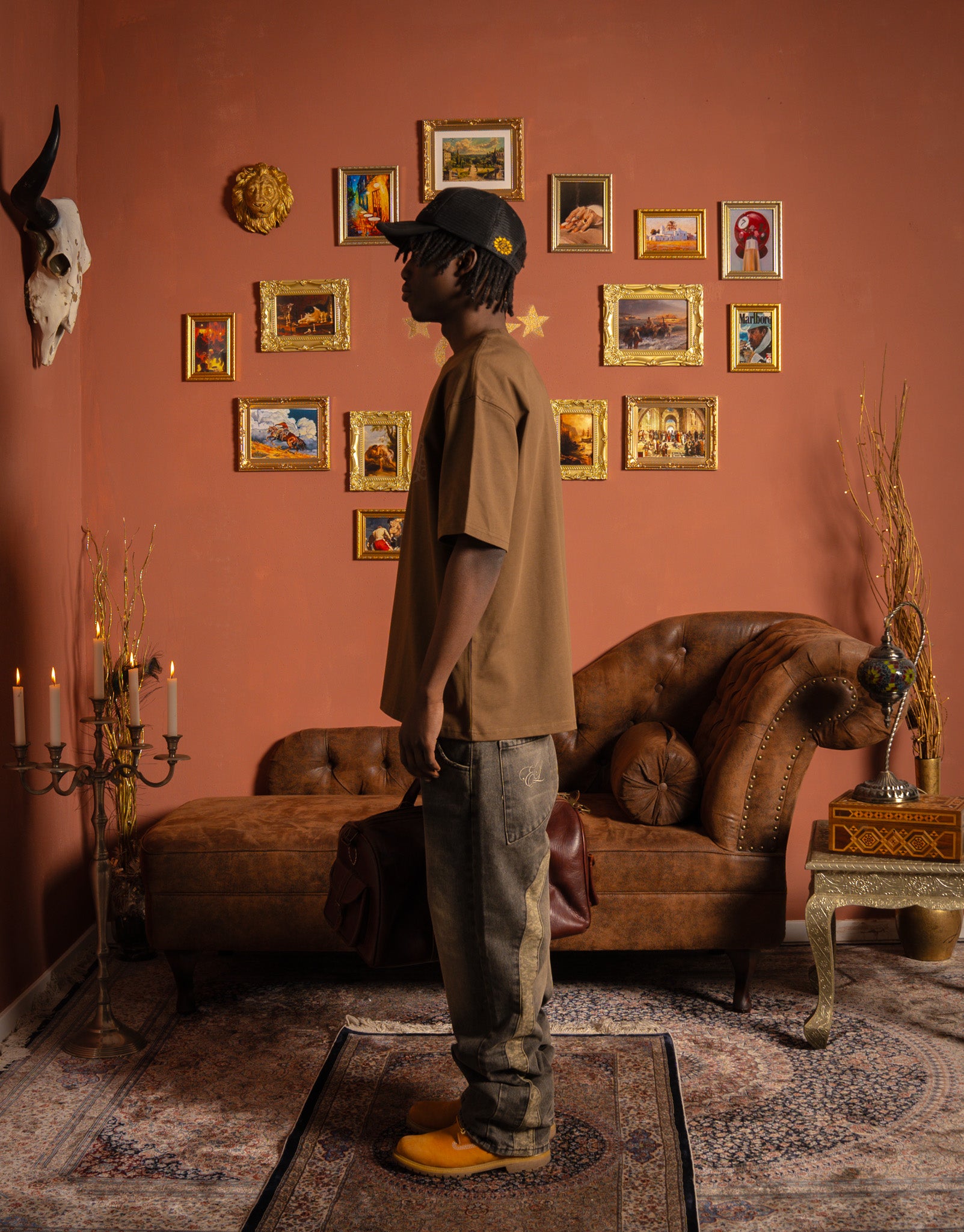 Exit "Permanents" T-Shirt Dark Brown