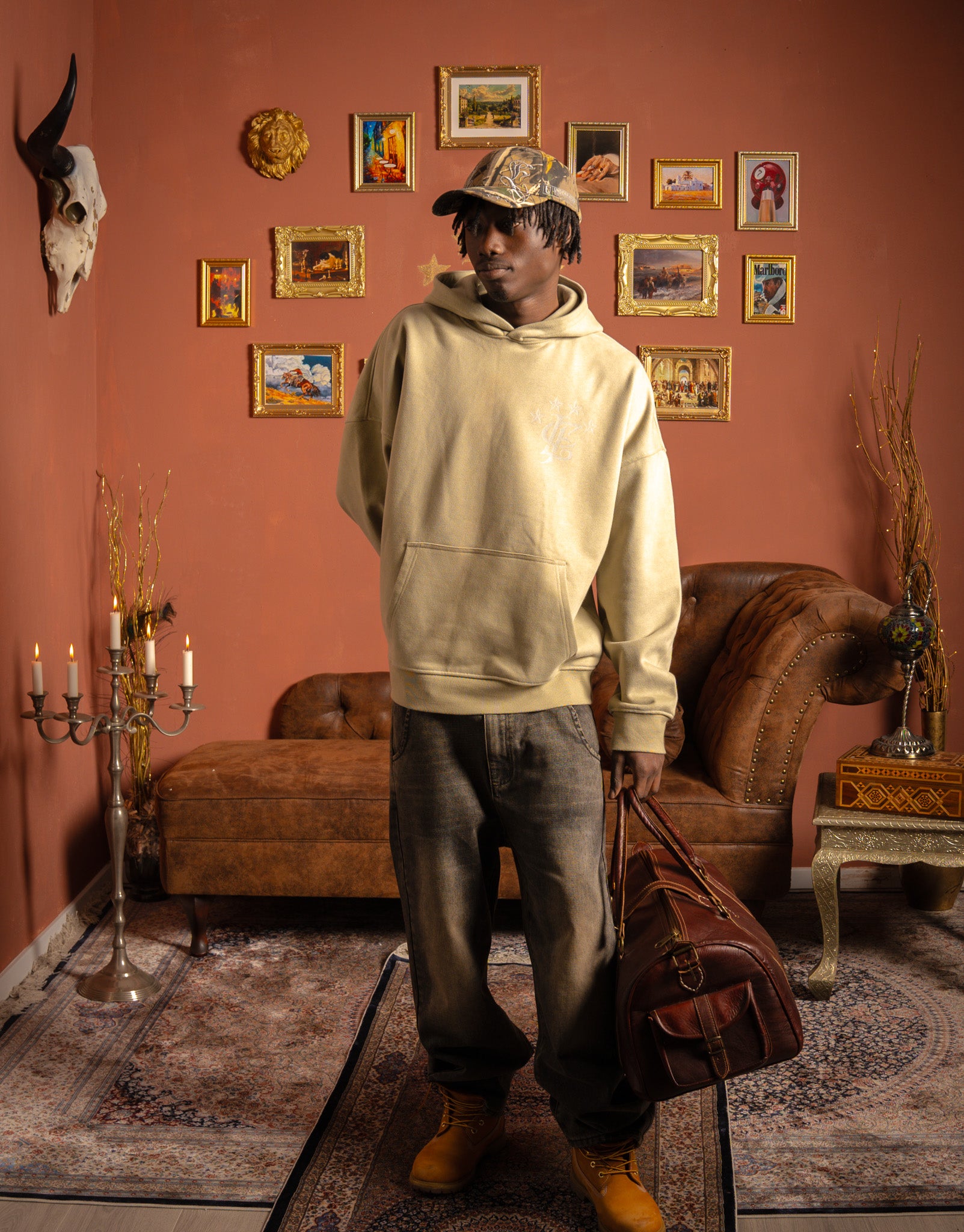 Exit "Permanents" Hoodie Coral