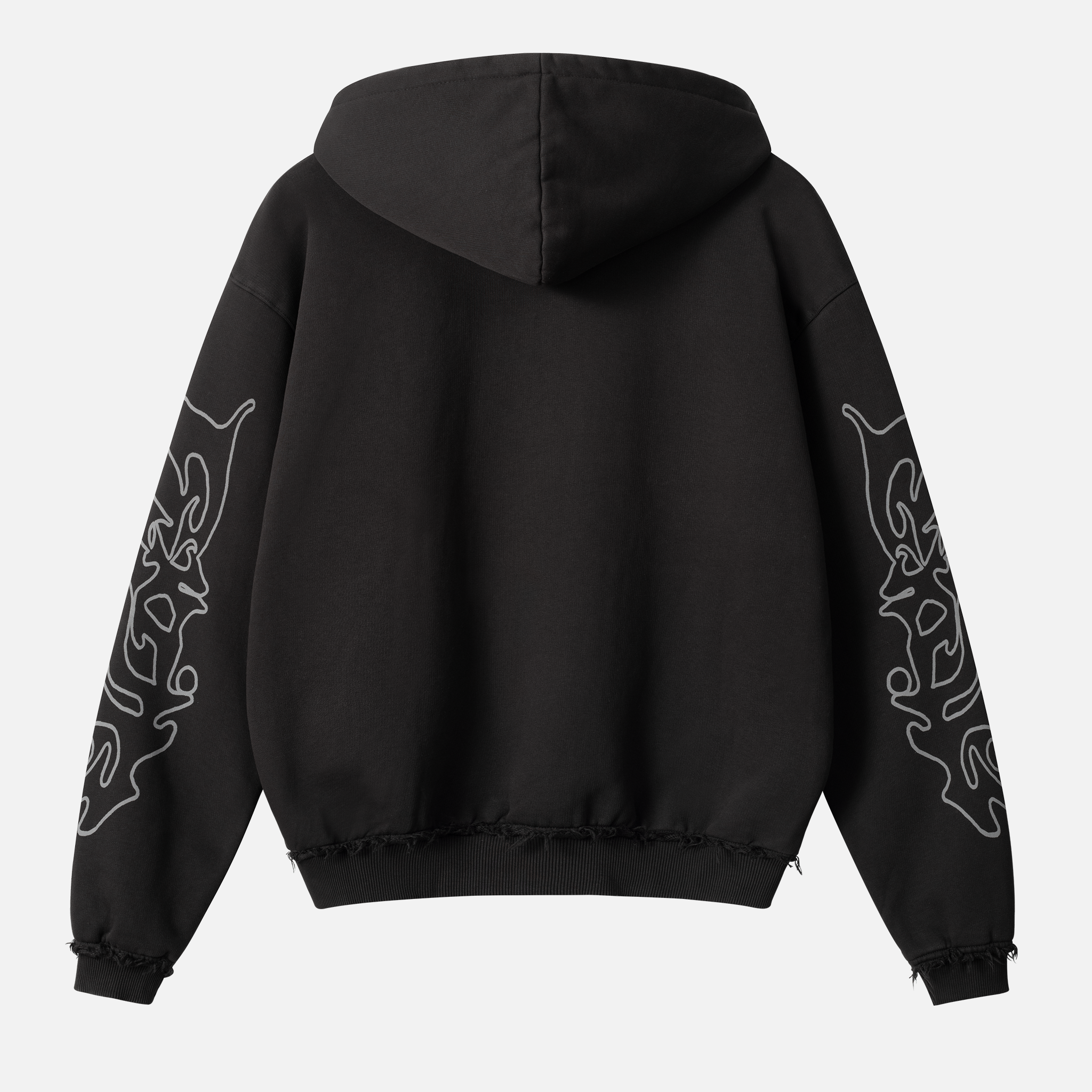 500GSM Sleeve Print Hoodie