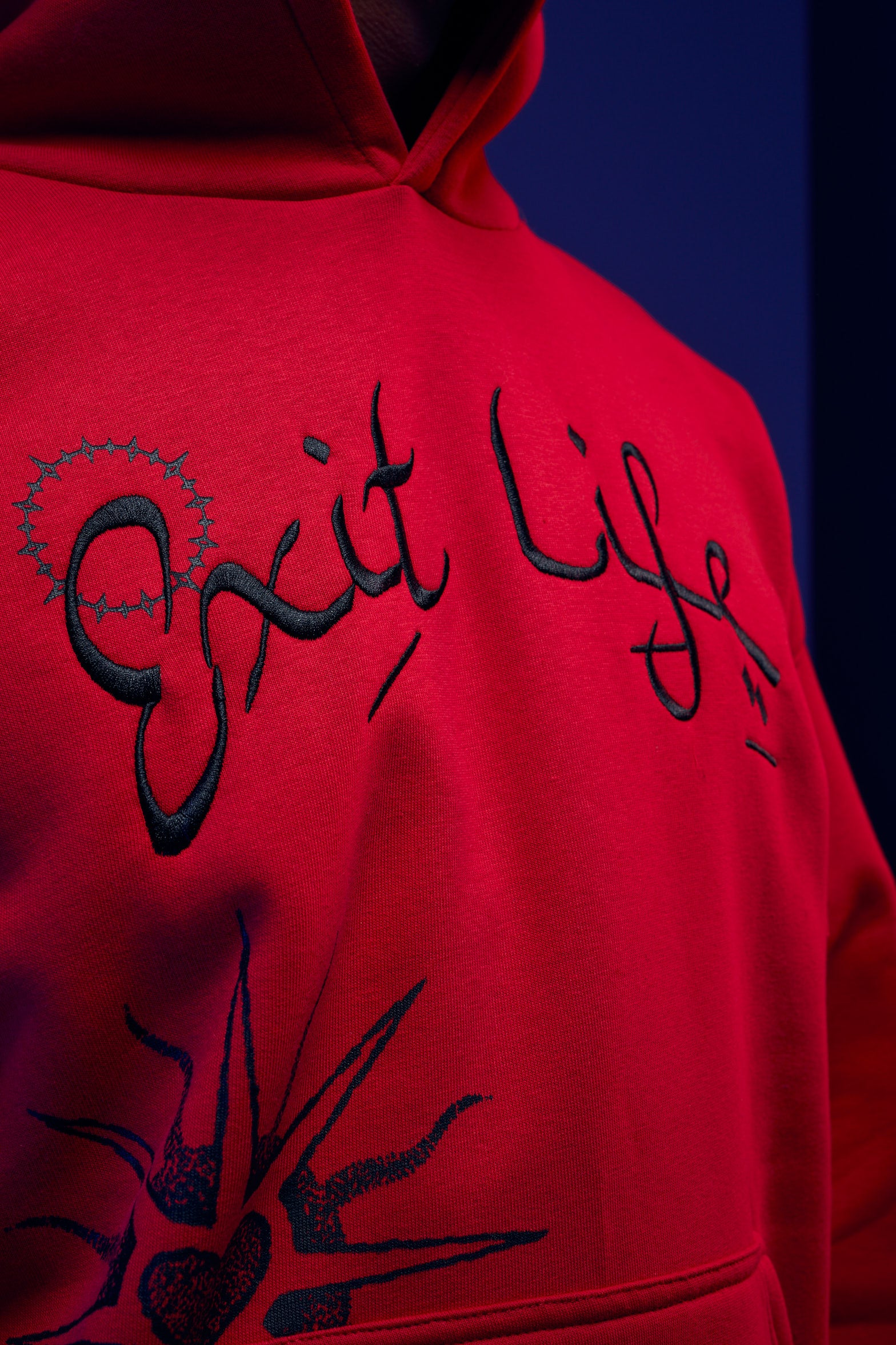 Arabic Moon- Red Sun Hoodie