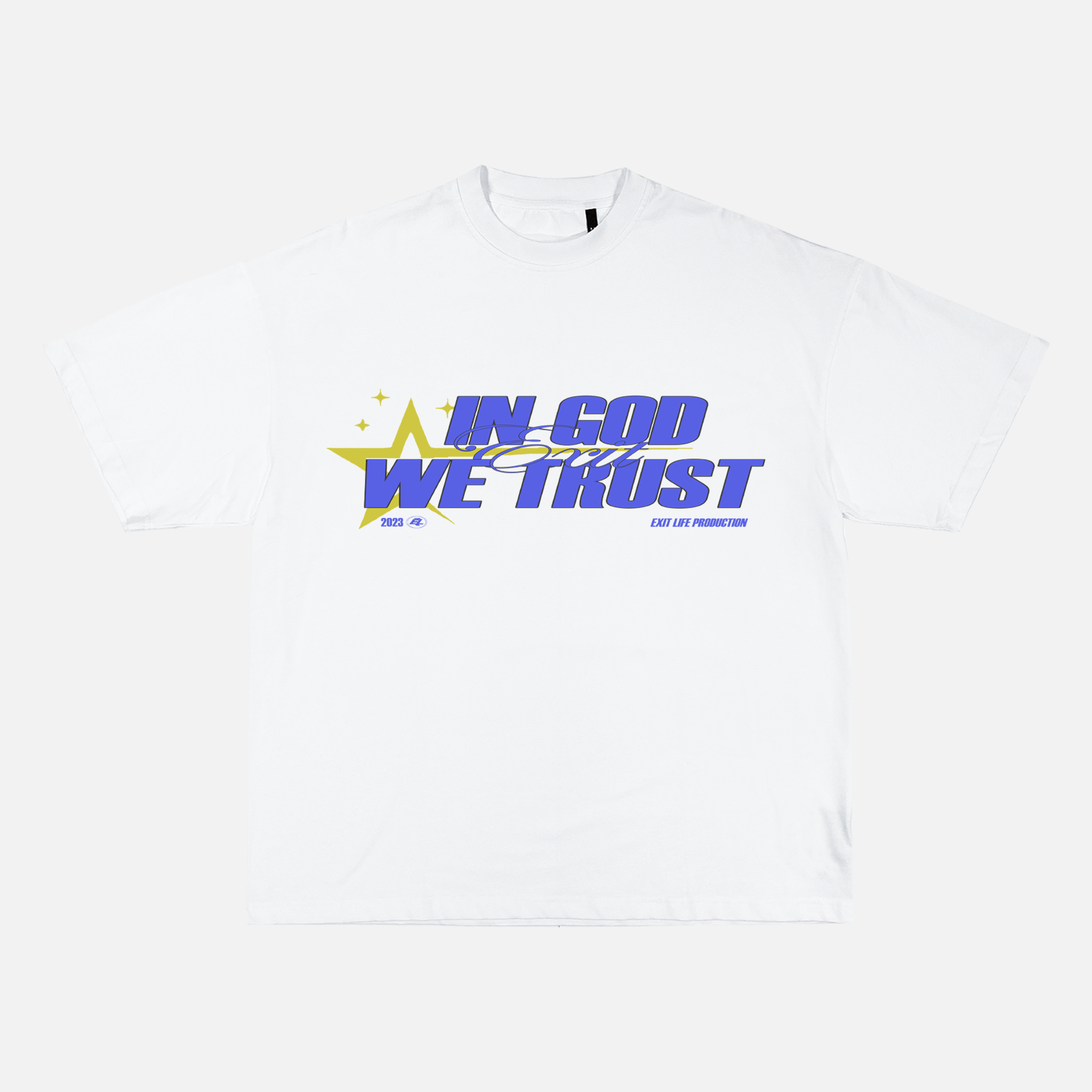 IN GOD WE TRUST-White Tee