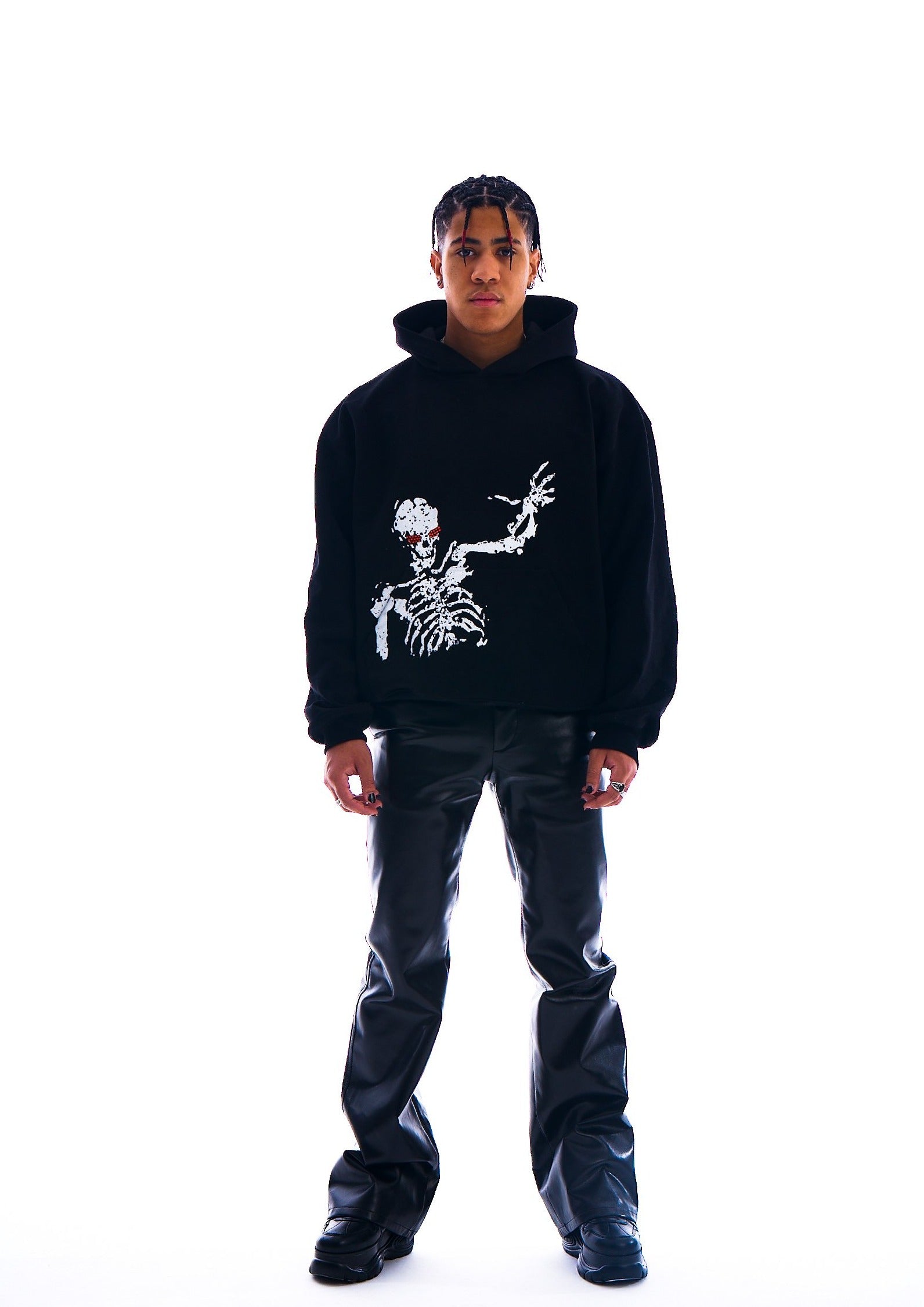 Rhinestone Skeleton Hoodie